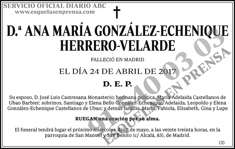 Ana María González-Echenique Herrero-Velarde
